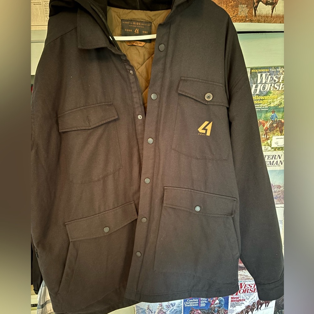 Black Men's Chore coat